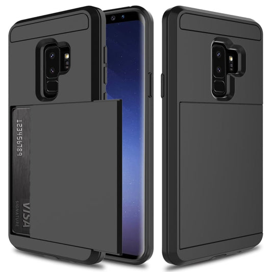 Galaxy S9 Plus Slide Armor hoesje met pashouder