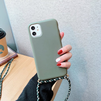 iPhone 12 Mini TPU Crossbody Hoesje met Koord