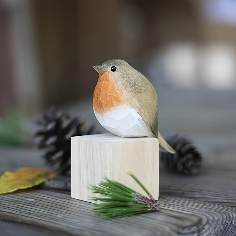 WoodRobin houten vogelbeeldje
