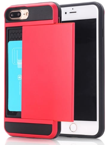Slide Armor iPhone 7 Plus / 8 Plus hoesje met pashouder