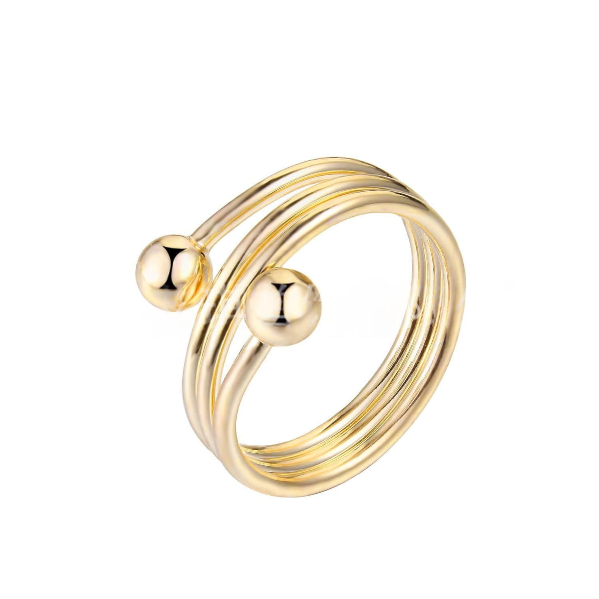 Verstelbare bolvormige koperen ring