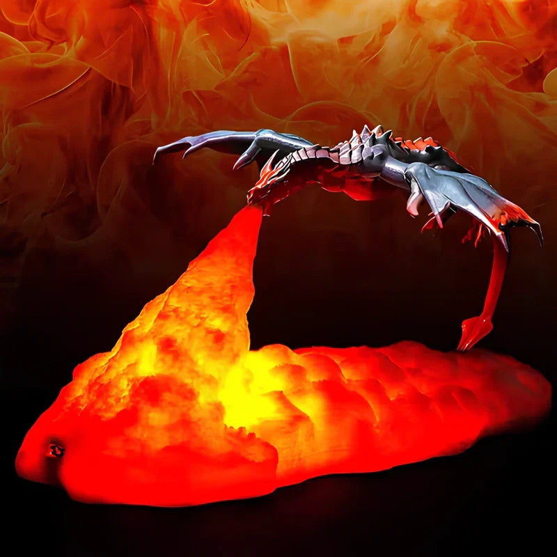 Dracarys oplaadbare 3D draaklamp
