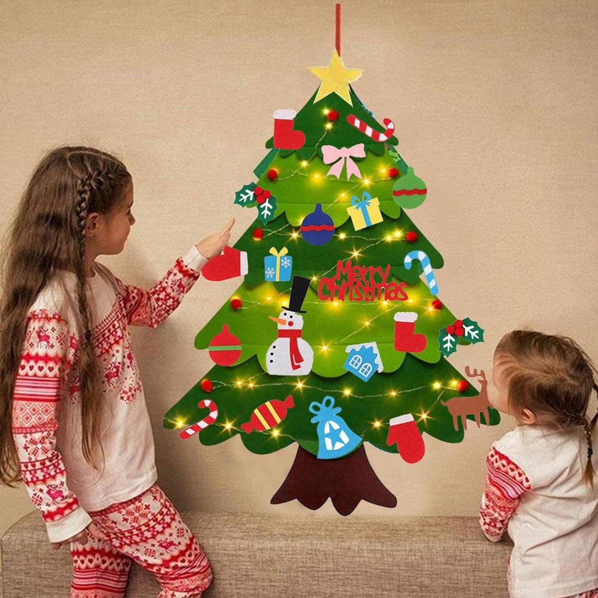 OrnaFun vilten kinderkerstboom