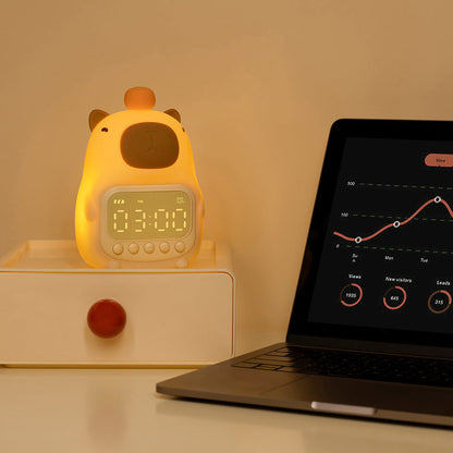 Lumio Capy capibara nachtlamp met wekker