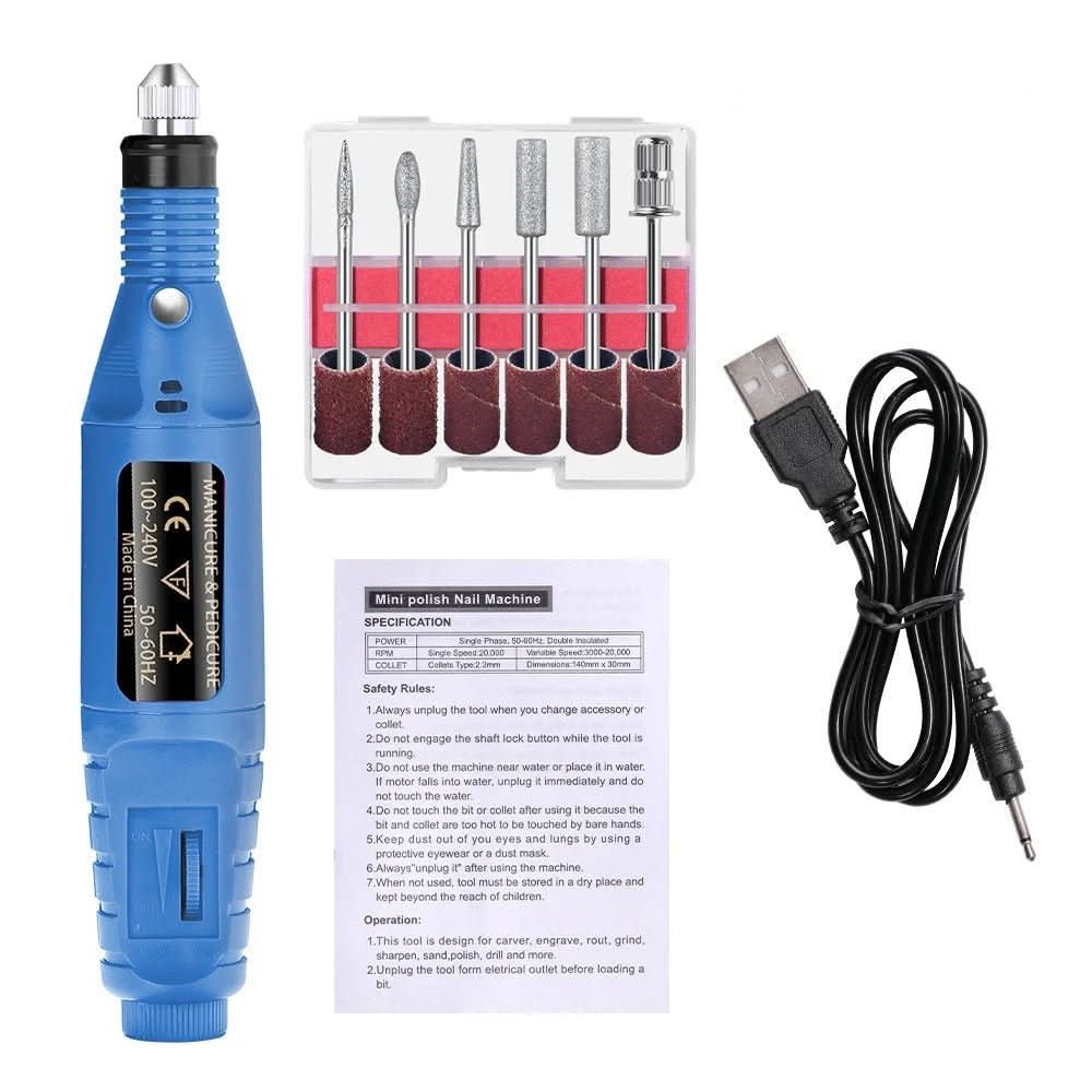 ProNail Expert elektrische 6-in-1 nagelverzorgingsset