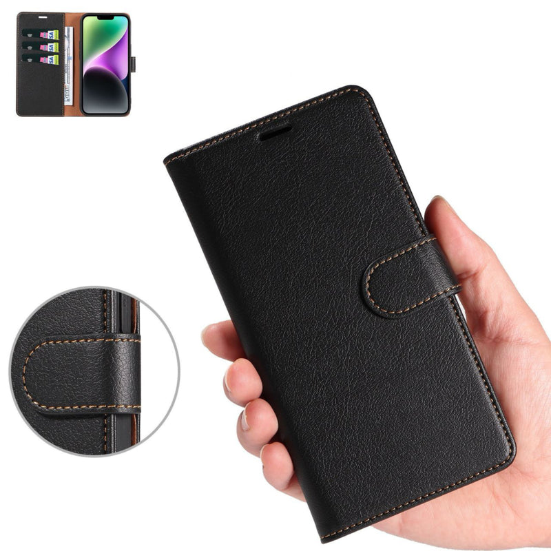 Luxe Leren Bookcase voor iPhone 16e / 17e