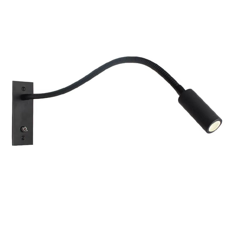 Flexibele wandleeslamp met zwanenhalsarm