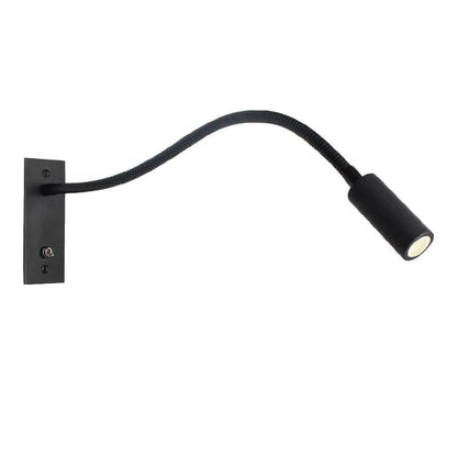 Flexibele wandleeslamp met zwanenhalsarm
