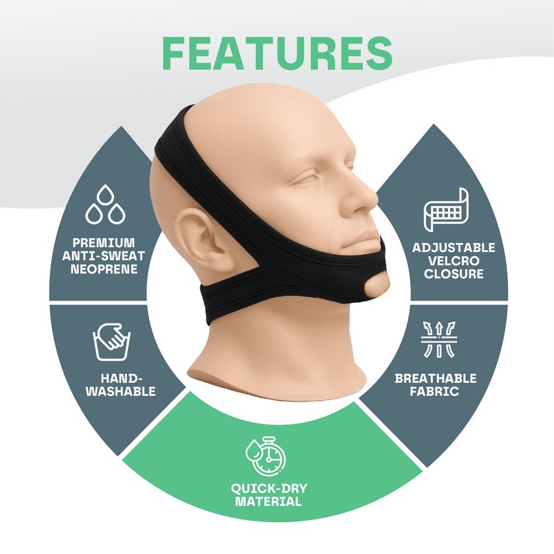 Silentia DF511 verstelbare anti-snurk kinband