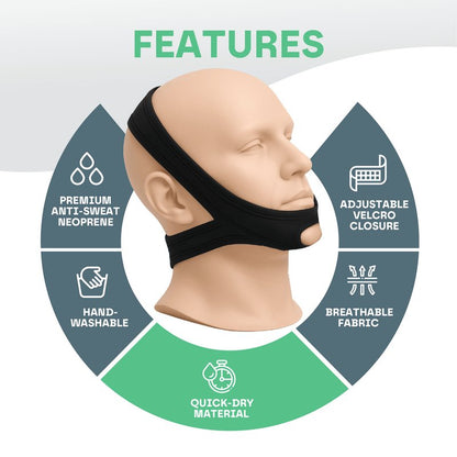 Silentia DF511 verstelbare anti-snurk kinband