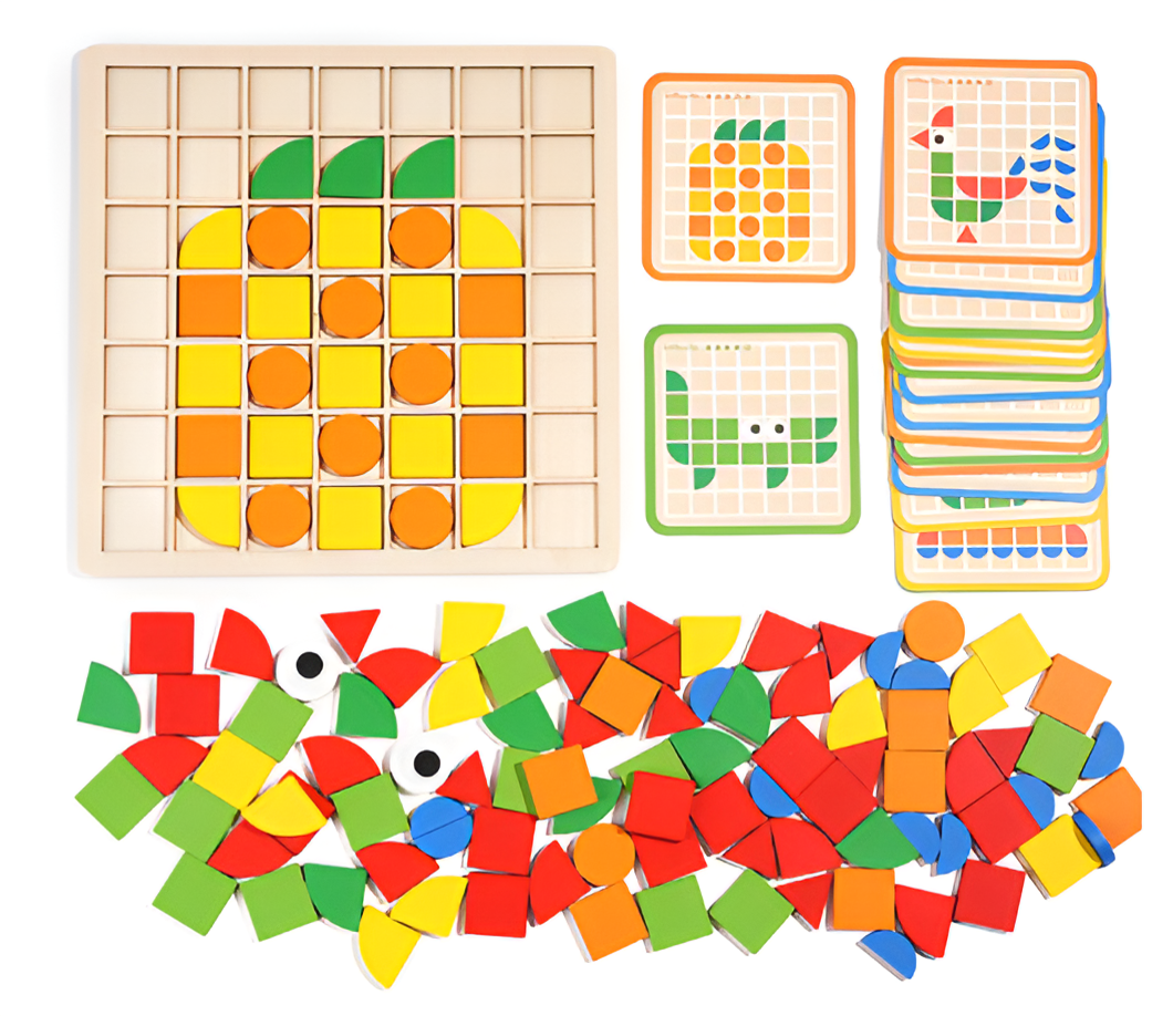 ShapeGenius educatieve houten vormenpuzzel