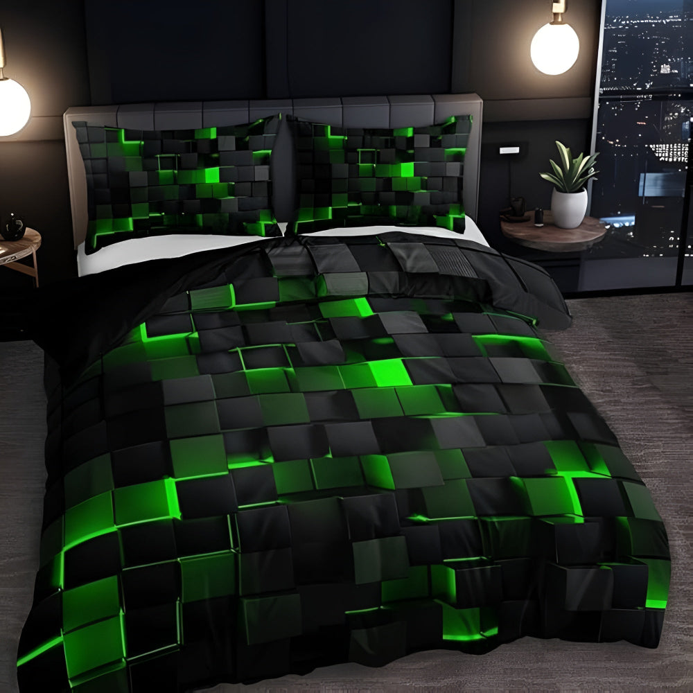 Neon 3D Raster moderne dekbedovertrekset