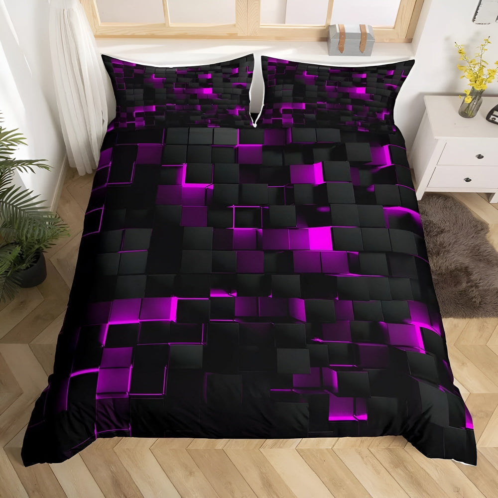 Neon 3D Raster moderne dekbedovertrekset