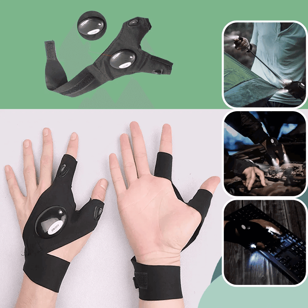 Voltagear vingerloze LED-handschoenen