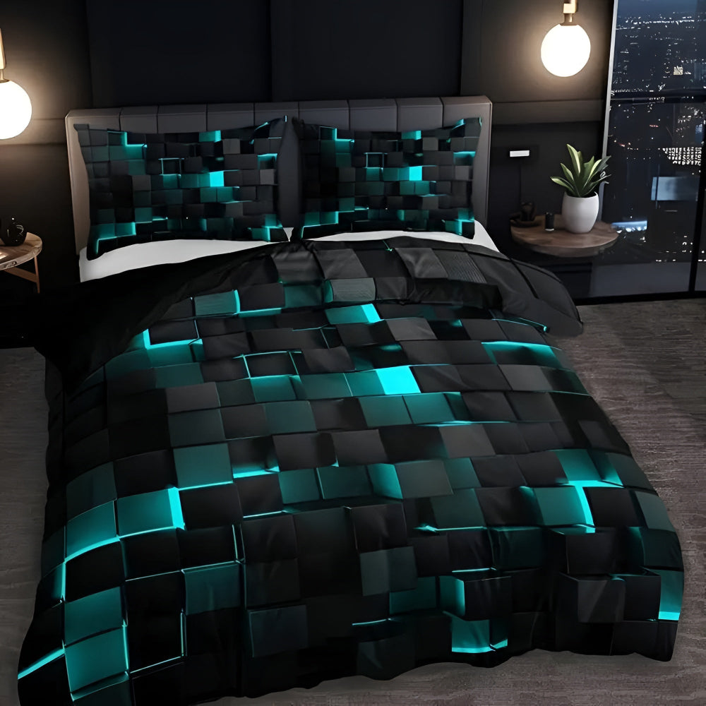 Neon 3D Raster moderne dekbedovertrekset