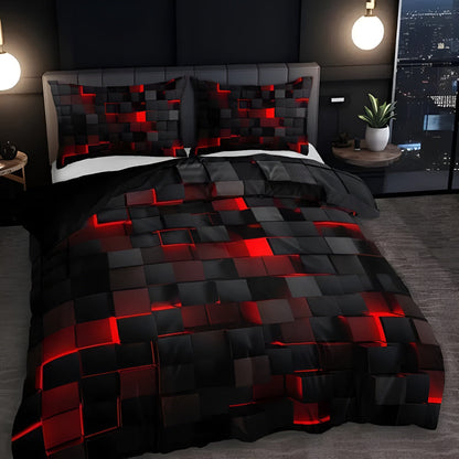 Neon 3D Raster moderne dekbedovertrekset