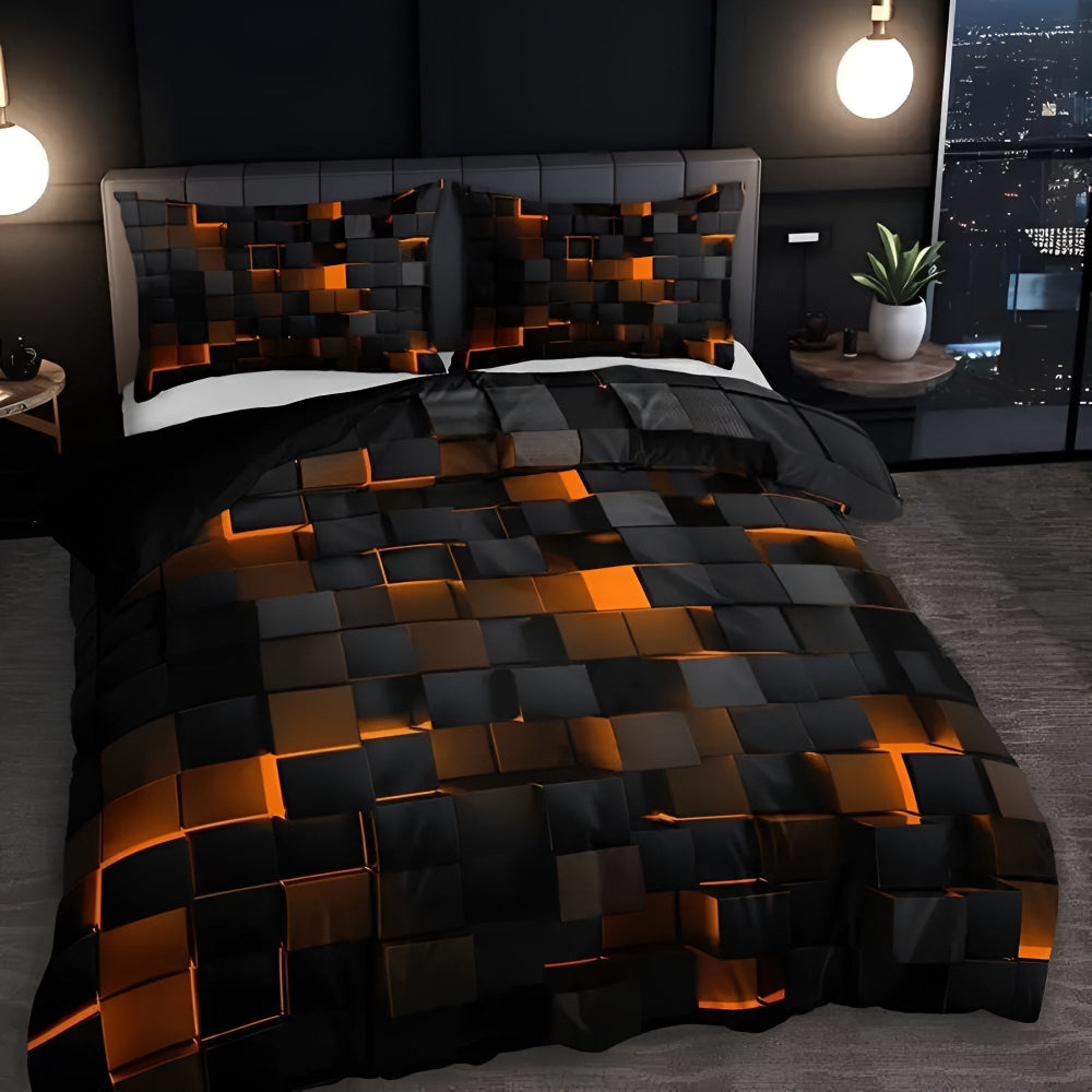 Neon 3D Raster moderne dekbedovertrekset