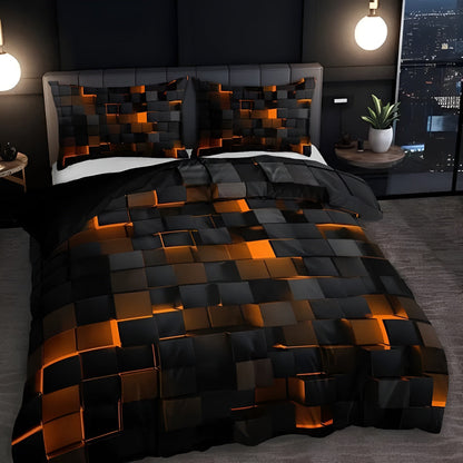 Neon 3D Raster moderne dekbedovertrekset