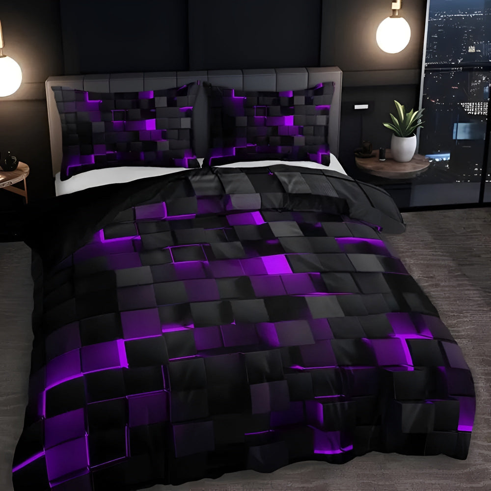 Neon 3D Raster moderne dekbedovertrekset