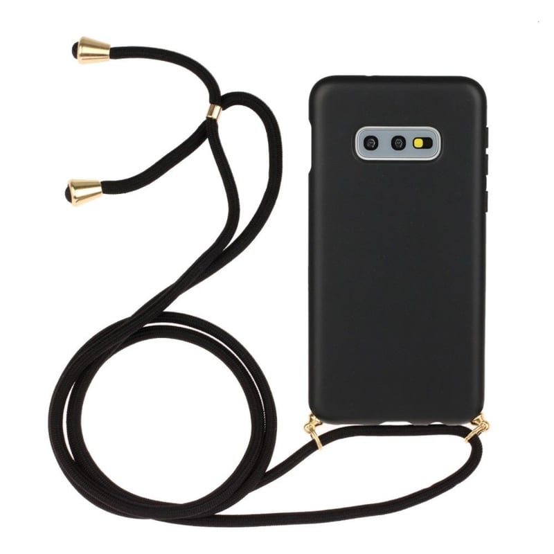 Samsung Galaxy S10E Crossbody TPU Hoesje Zwart