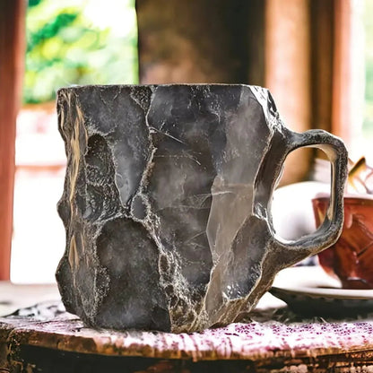 AuraStone handgemaakte koffiekop van mineraalsteen