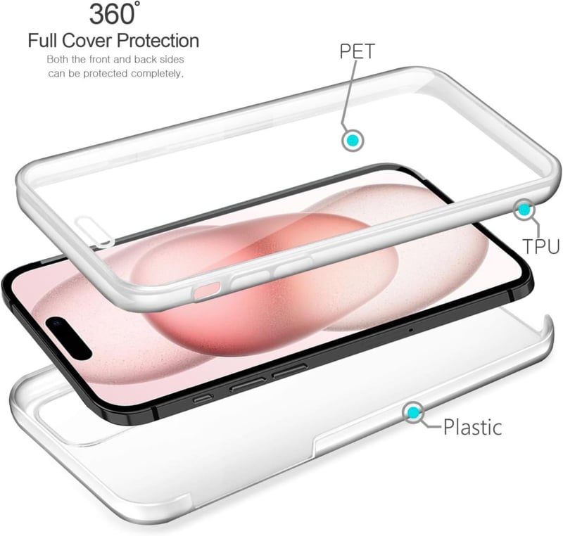iPhone 15 Plus 360° Ultra Clear Hybrid hoesje
