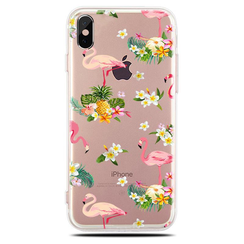 iPhone X / Xs Soft TPU Hoesje Flamingo