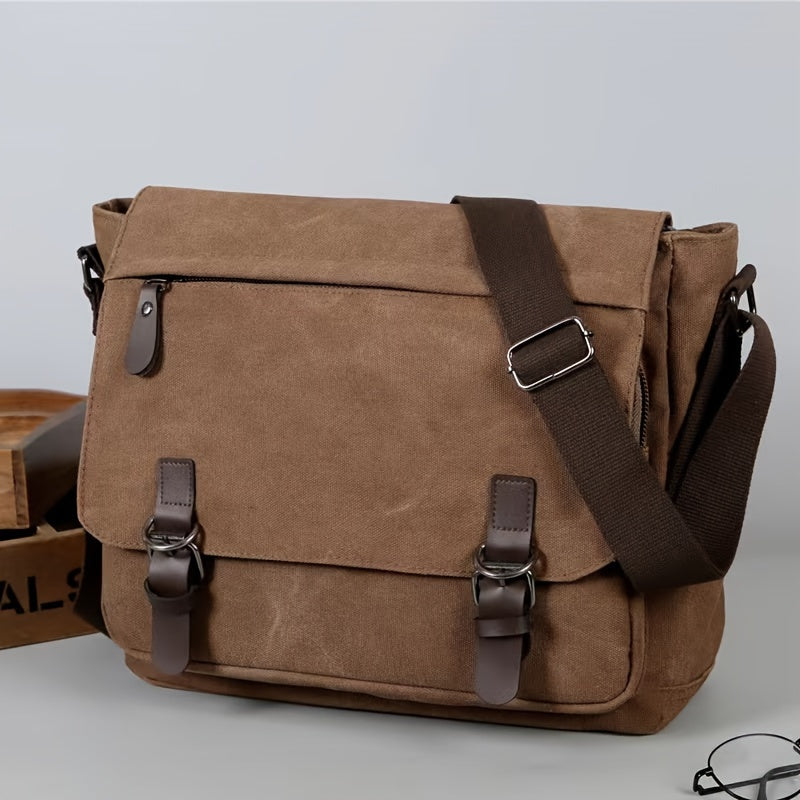CanvasVault vintage canvas messengertas