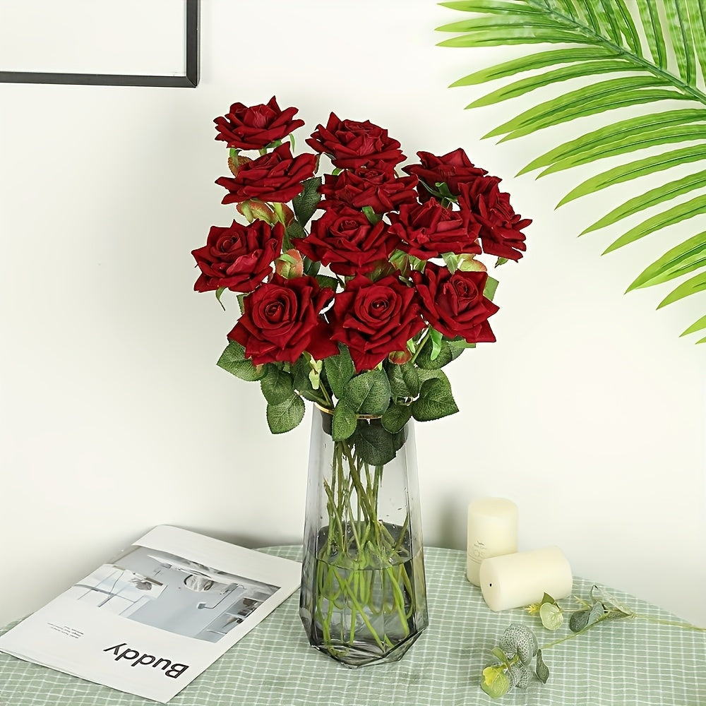 Kunstbloemen Roos 10 Stuks
