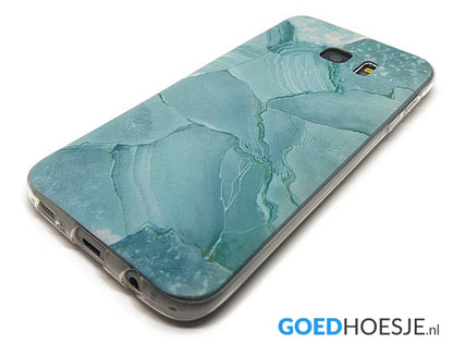 Galaxy S7 Edge TPU hoesje marmer design
