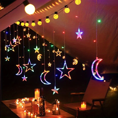 LumiGlow LED sterren- en maan lichtslinger