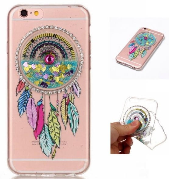 iPhone 6 Plus / 6S Plus TPU dromenvanger glitter hoesje