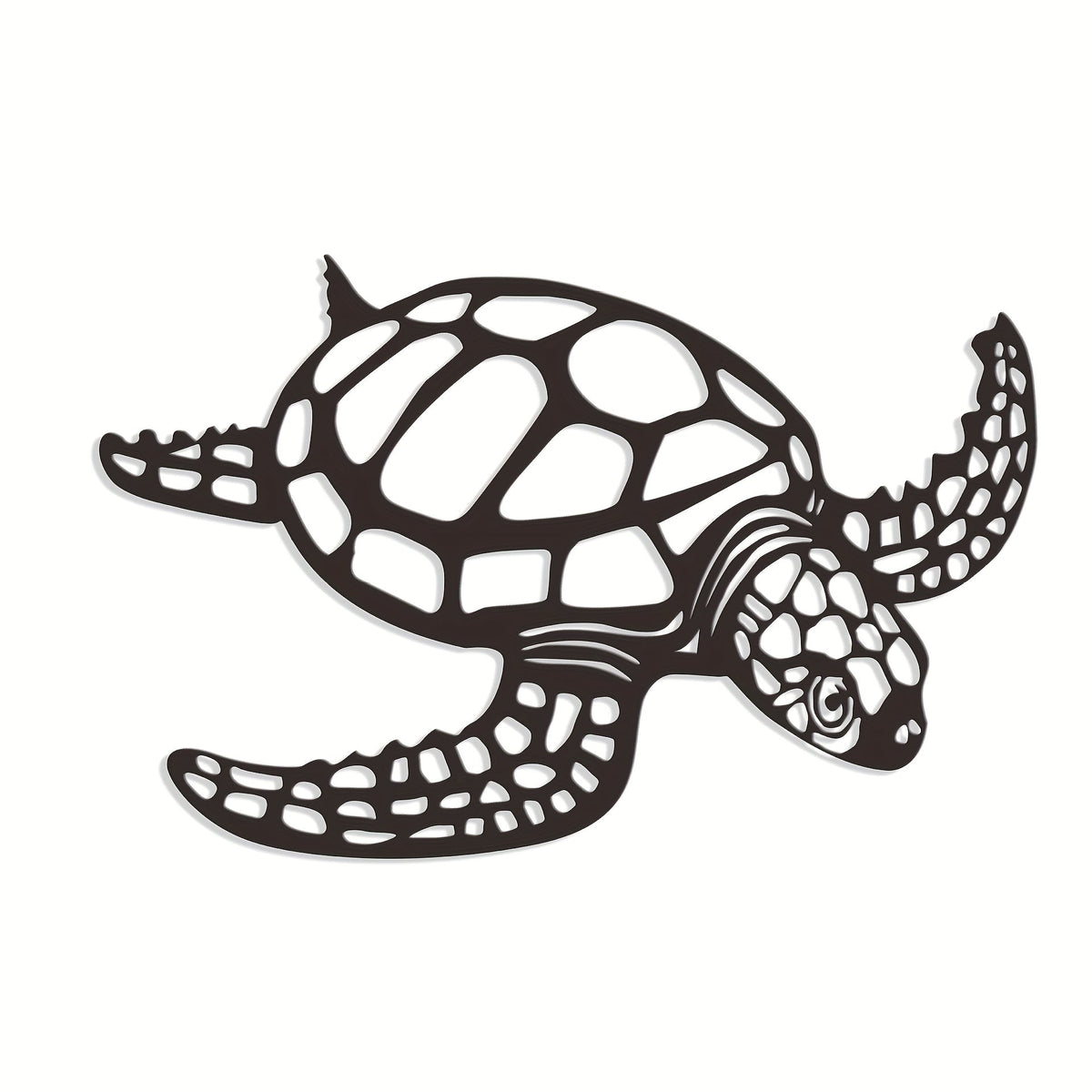 Metalen schildpad wanddecoratie