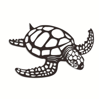 Metalen schildpad wanddecoratie