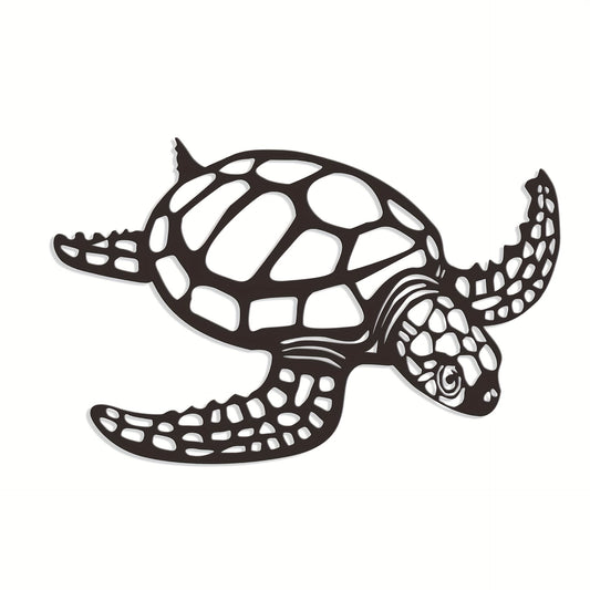 Metalen schildpad wanddecoratie