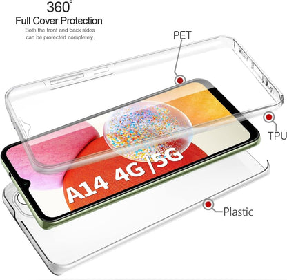 Galaxy A14 360° Ultra Clear Hybrid hoesje