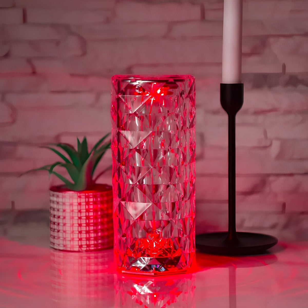 Lumio Baso Sparkling Crystal Touch tafellamp