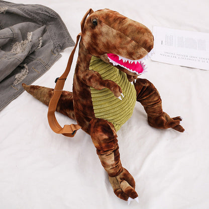 DazzleDino zachte pluche dinosaurus rugzak