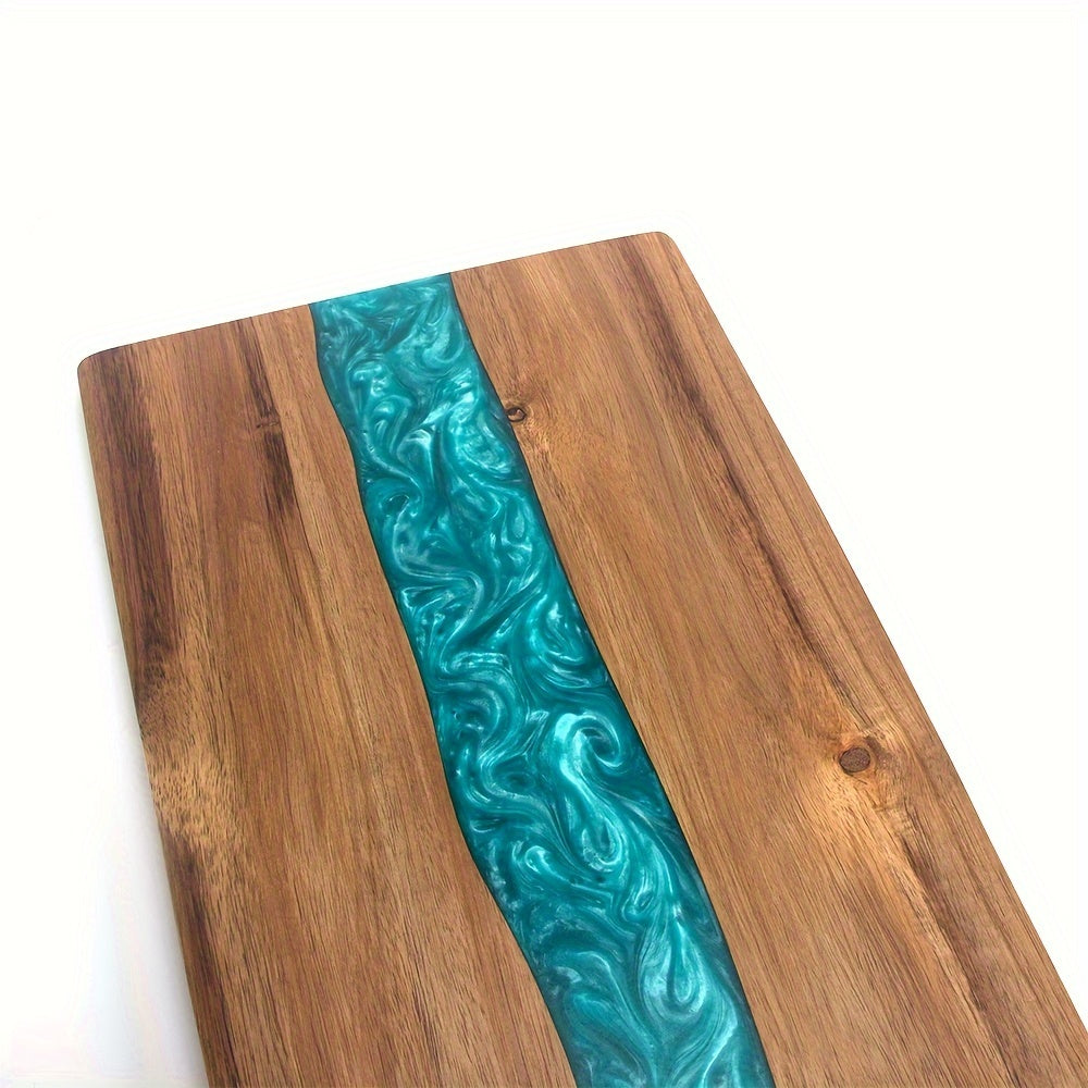 Houten snijplank met resinaccent