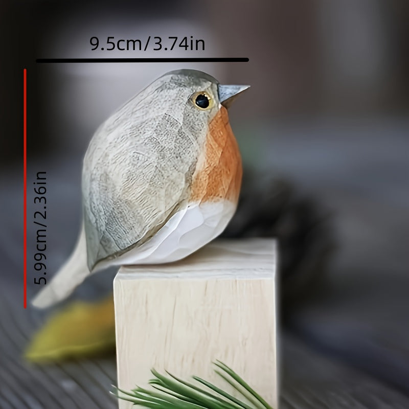 WoodRobin houten vogelbeeldje