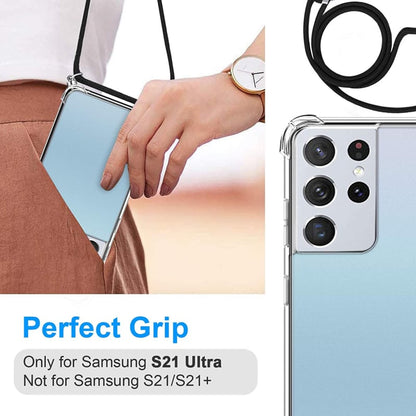 Galaxy S24 Ultra crossbody transparant TPU hoesje