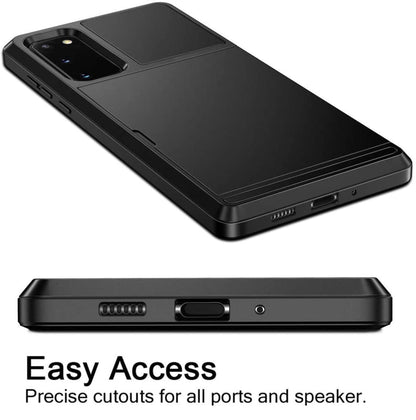 Galaxy S20 Slide Armor hoesje met pashouder