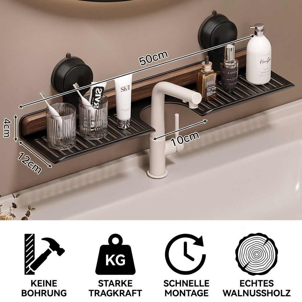 BathShelf™ boorvrij badkamerrek met zuignap