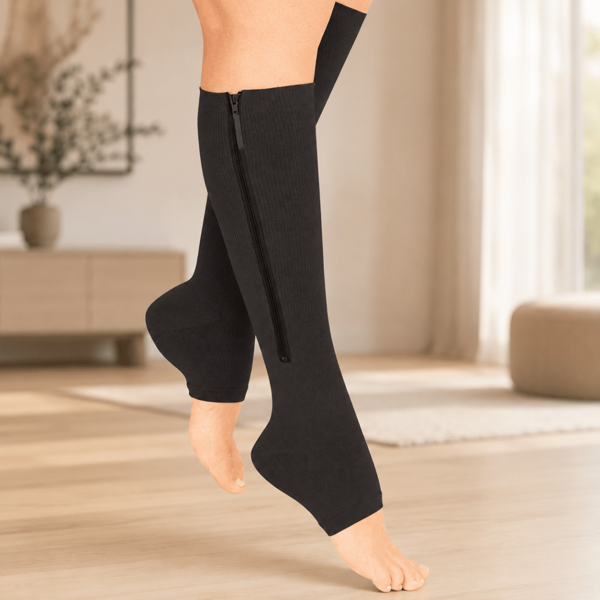VEINZIP compressiekousen met ritssluiting