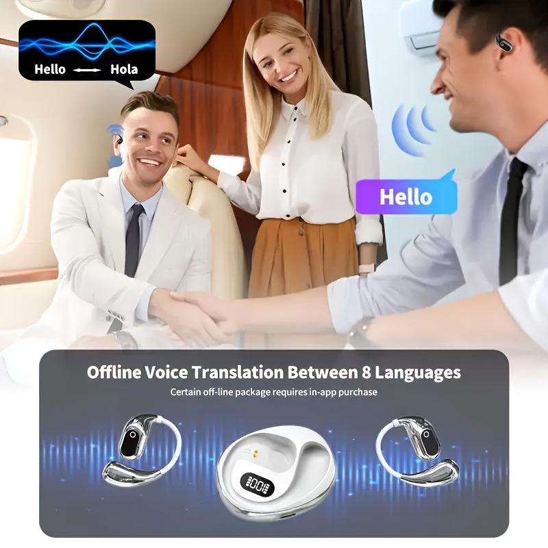 LinguaFit AI draadloze vertaaloortjes