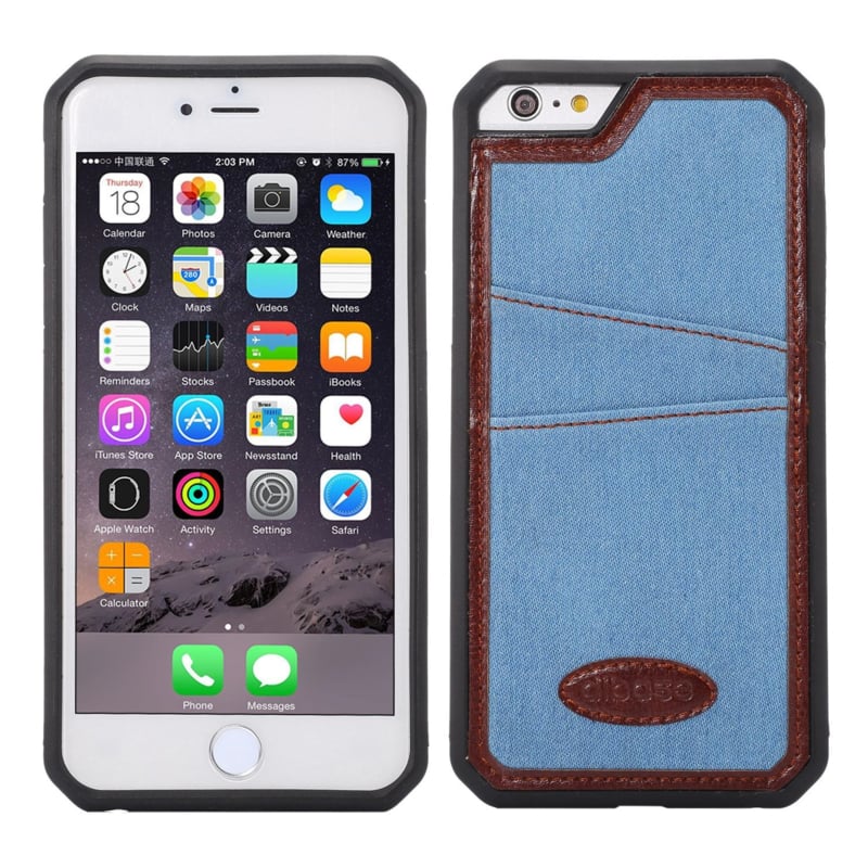 iPhone 6 Plus / 6S Plus Denim Jeans Back Cover Hoesje
