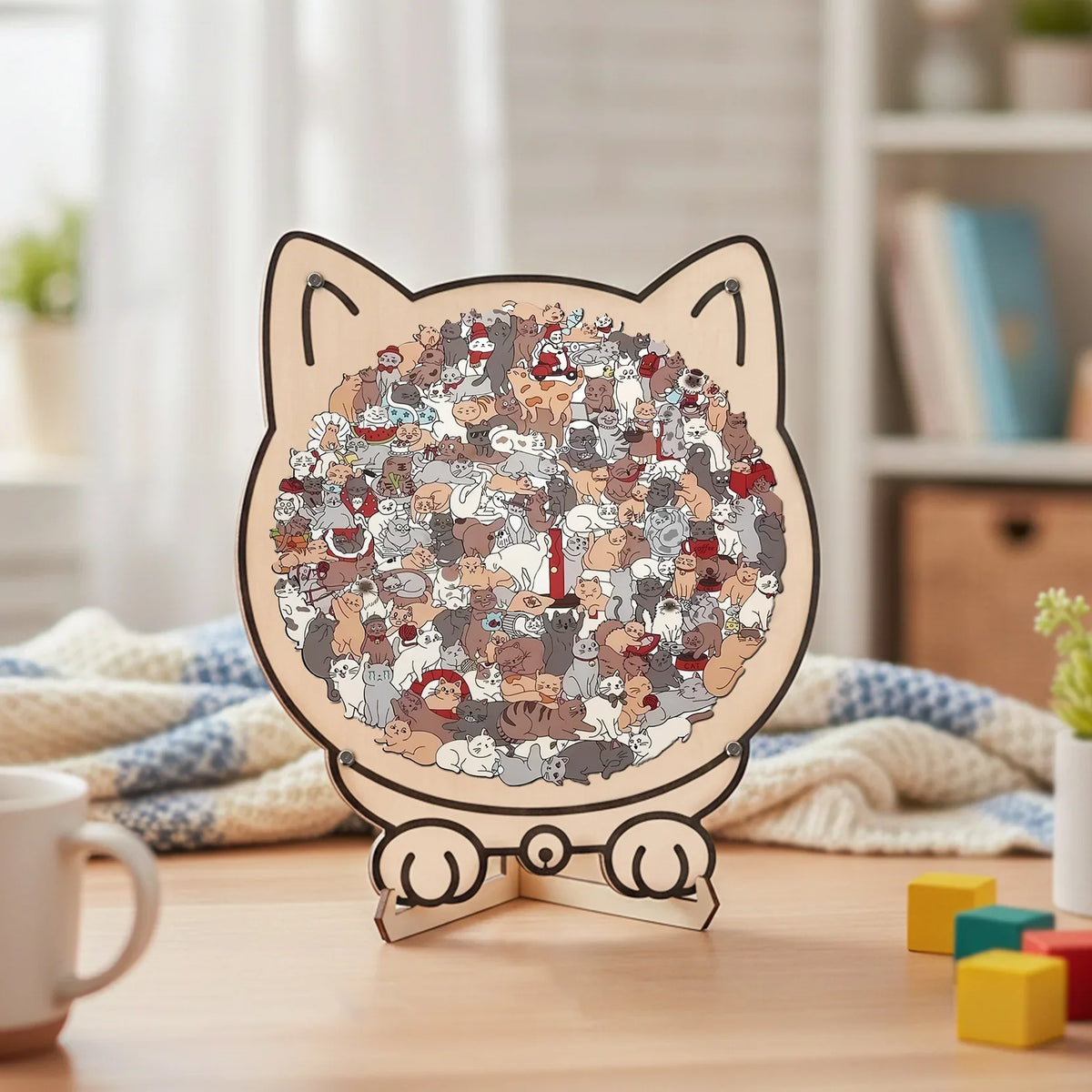 Purrzle houten kattenpuzzel
