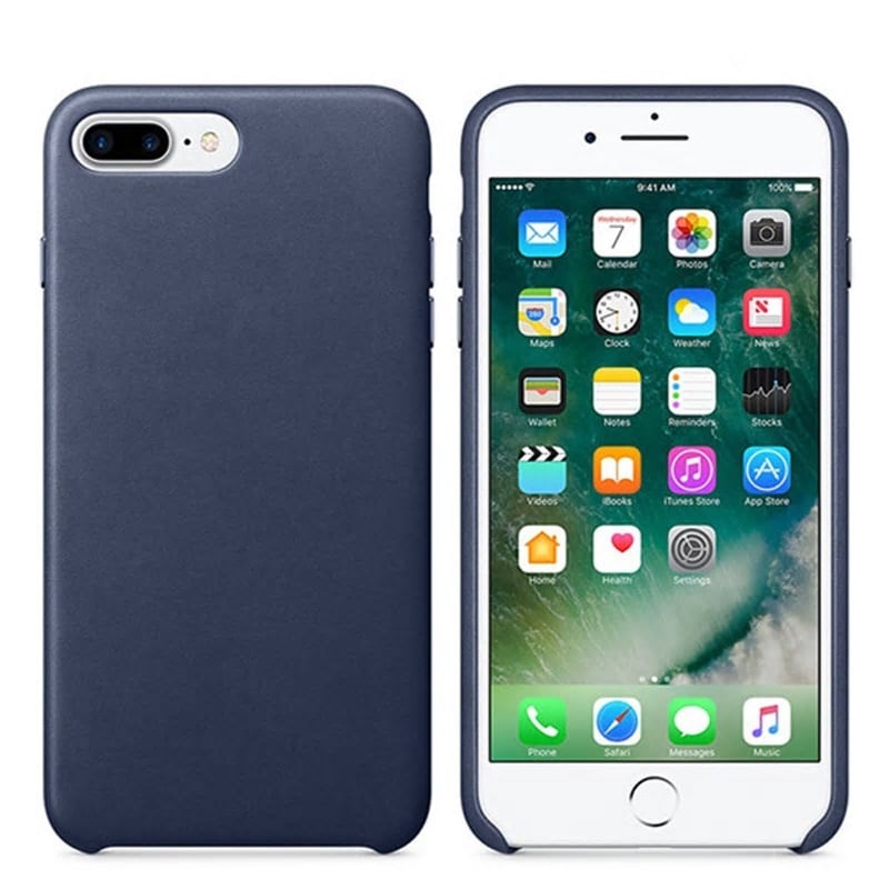 iPhone 7 Plus / 8 Plus Leren Back Cover Hoesje