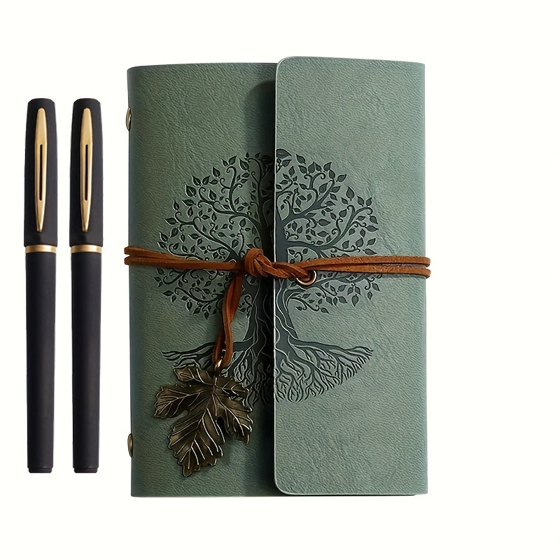 Vintage Notebook Set met Gelpennen