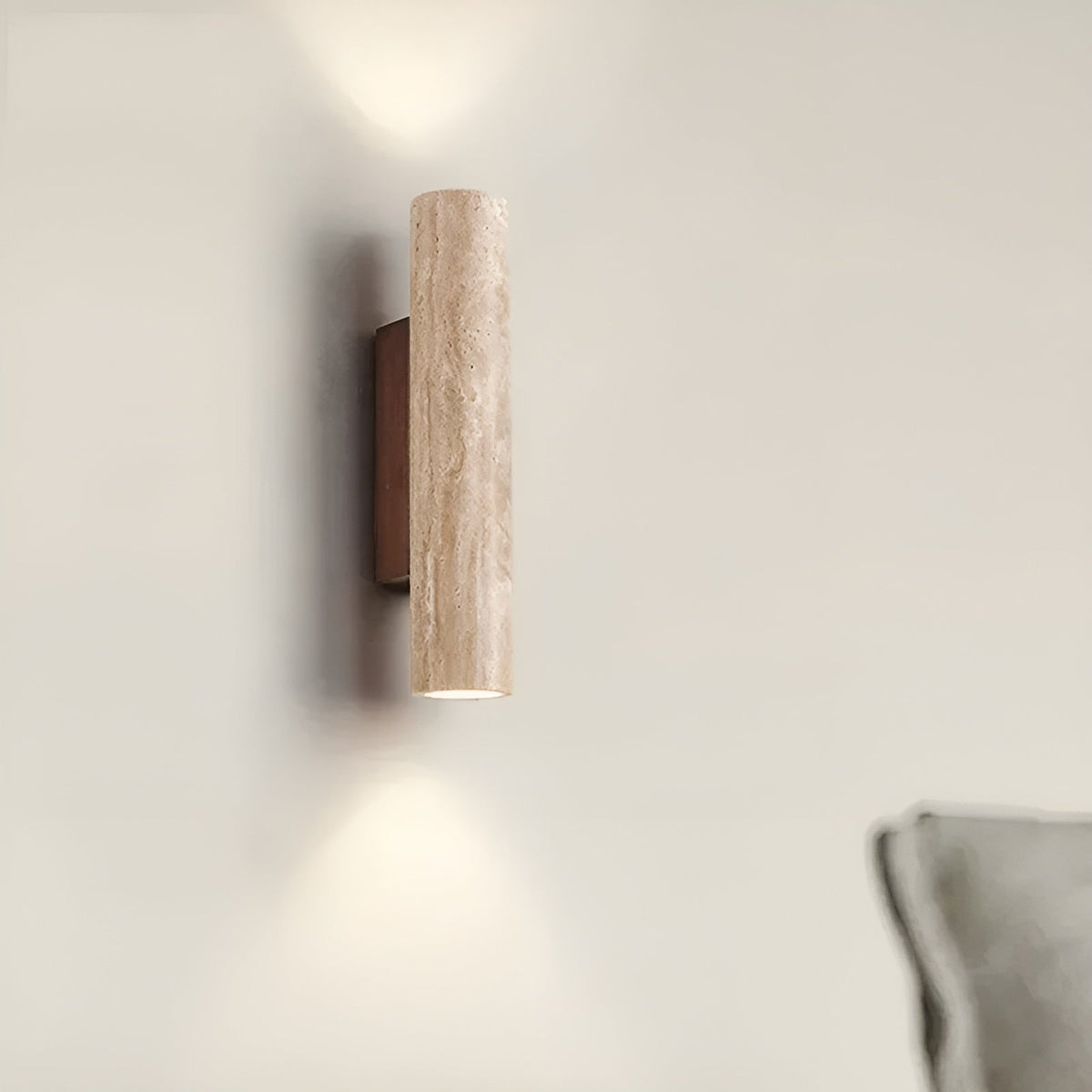Odior travertin wandlamp met led